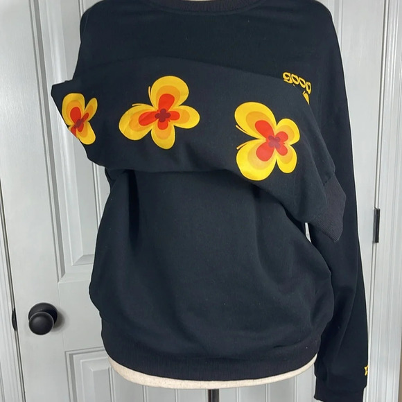 Petals and Peacock/70’S inspired sweatshirt Good Energy Sz XL - Picture 4 of 16